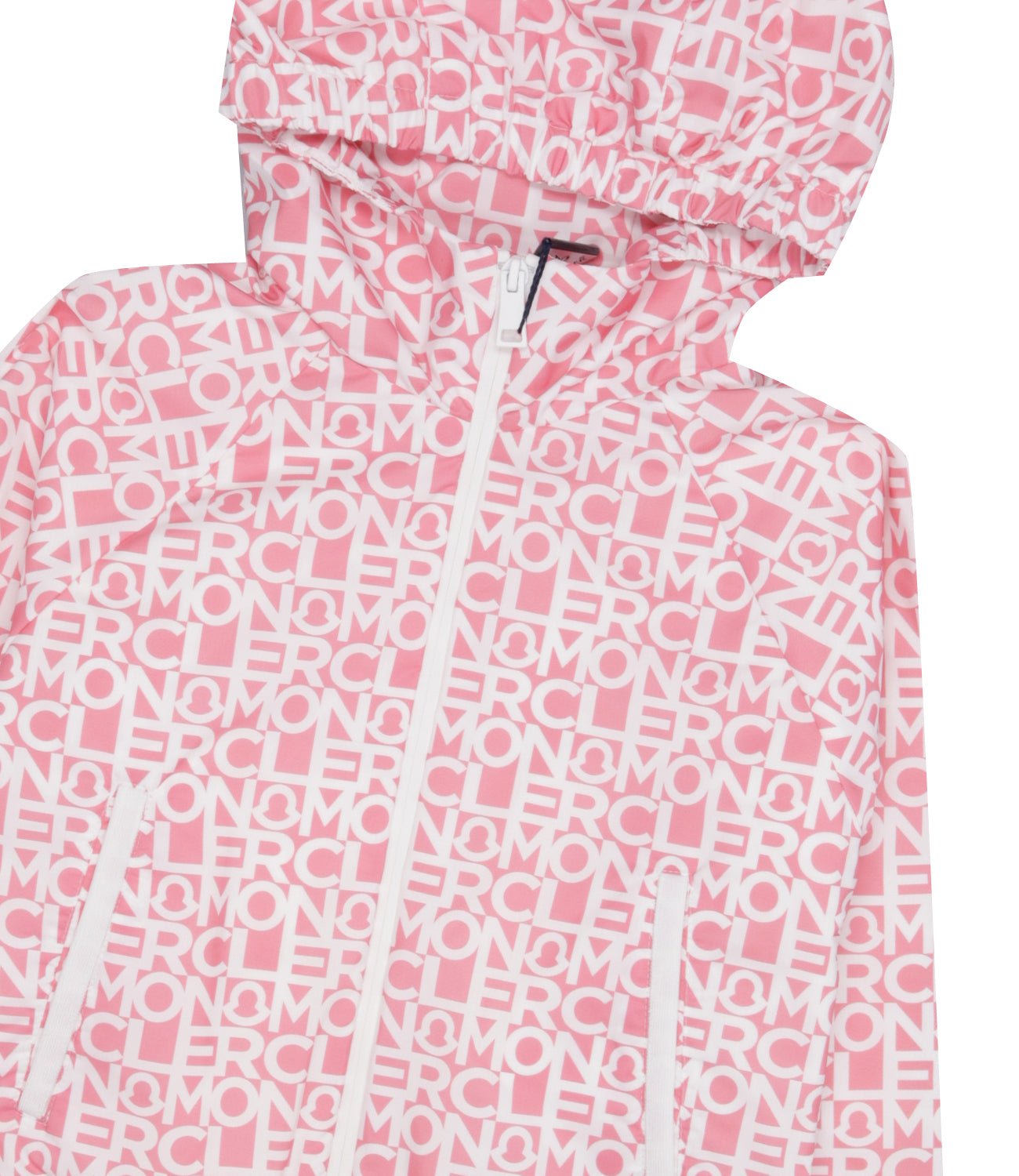 Moncler Junior | Giubbotto Alose Bianco e Rosa