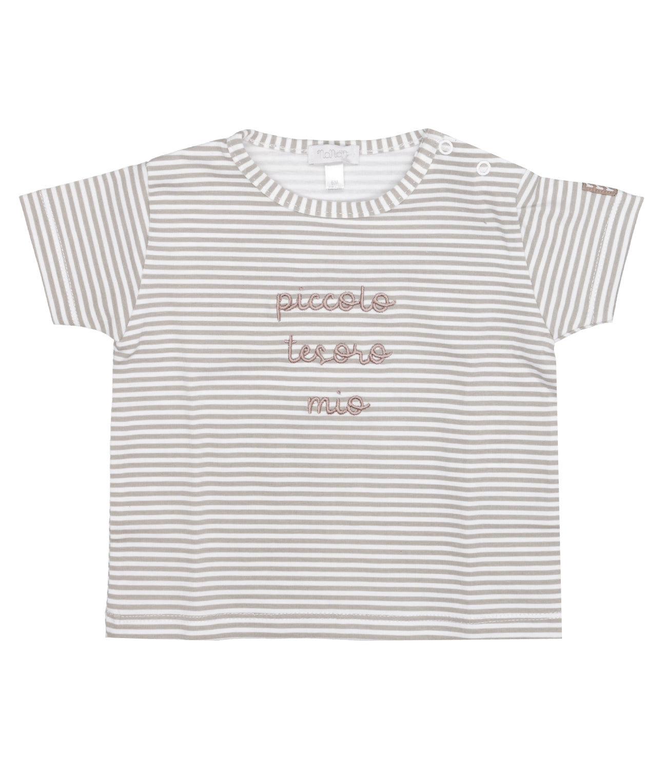 Nanan | Beige and White T-Shirt