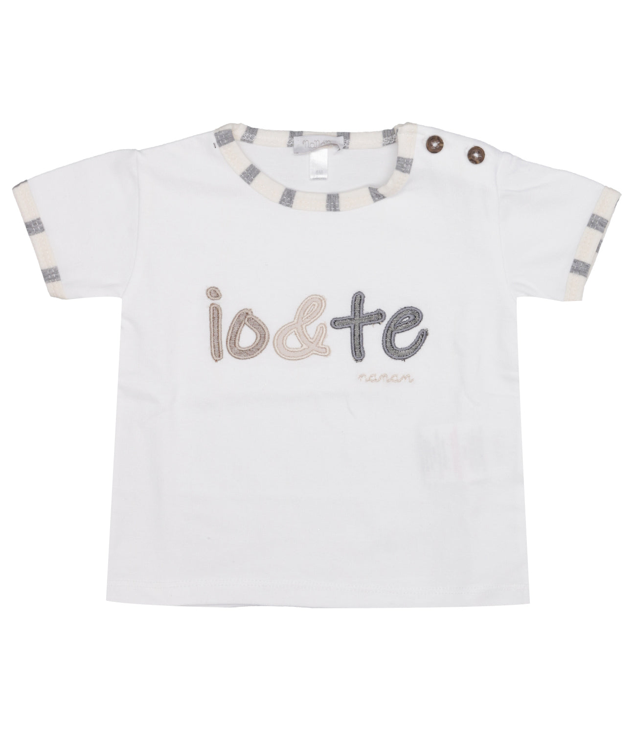 Nanan | T-Shirt Bianco e Grigio