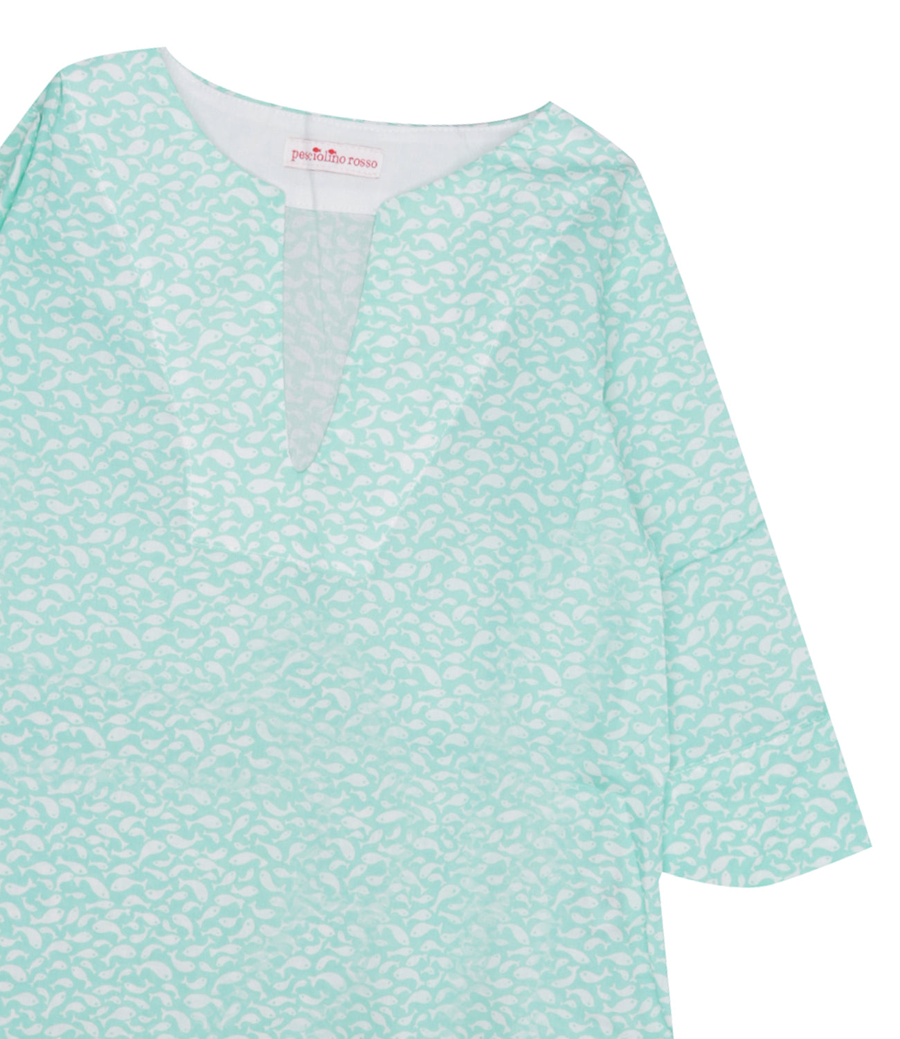 Red Fish Beachwear | Aqua Green Caftan