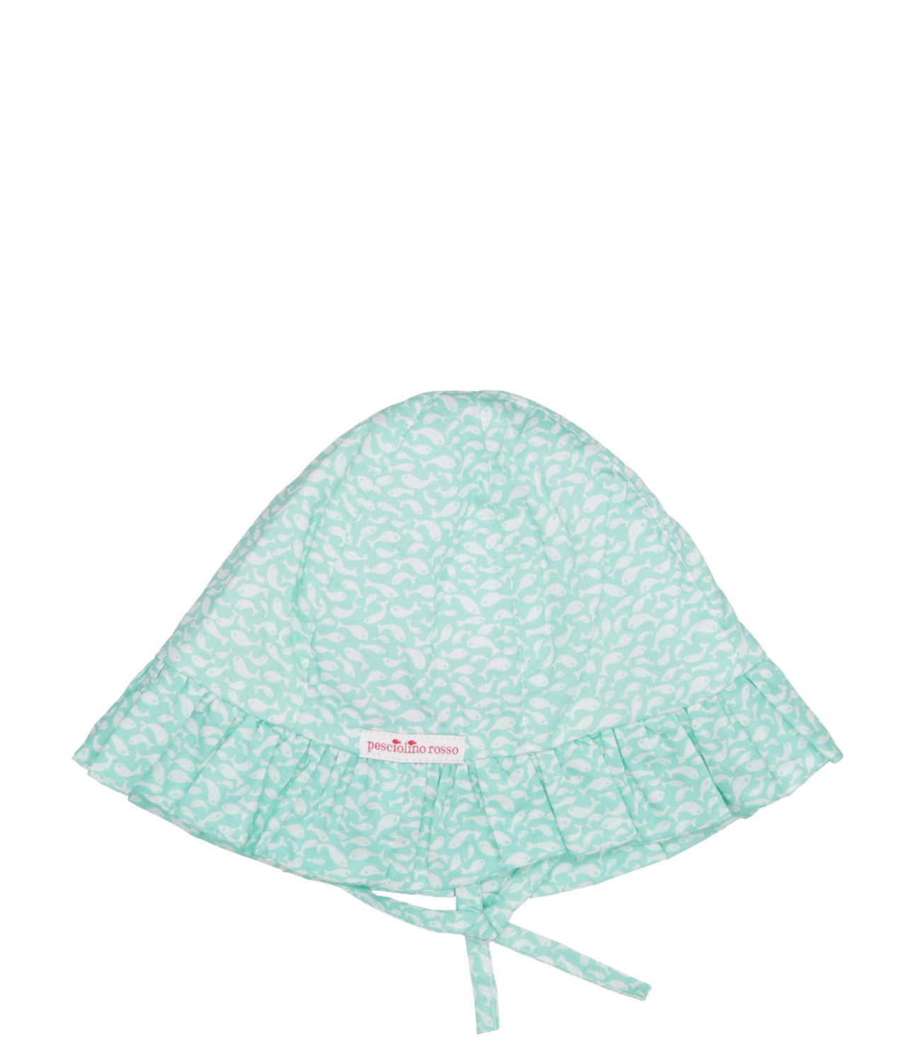 Red Beachwear | Aqua Green Hat