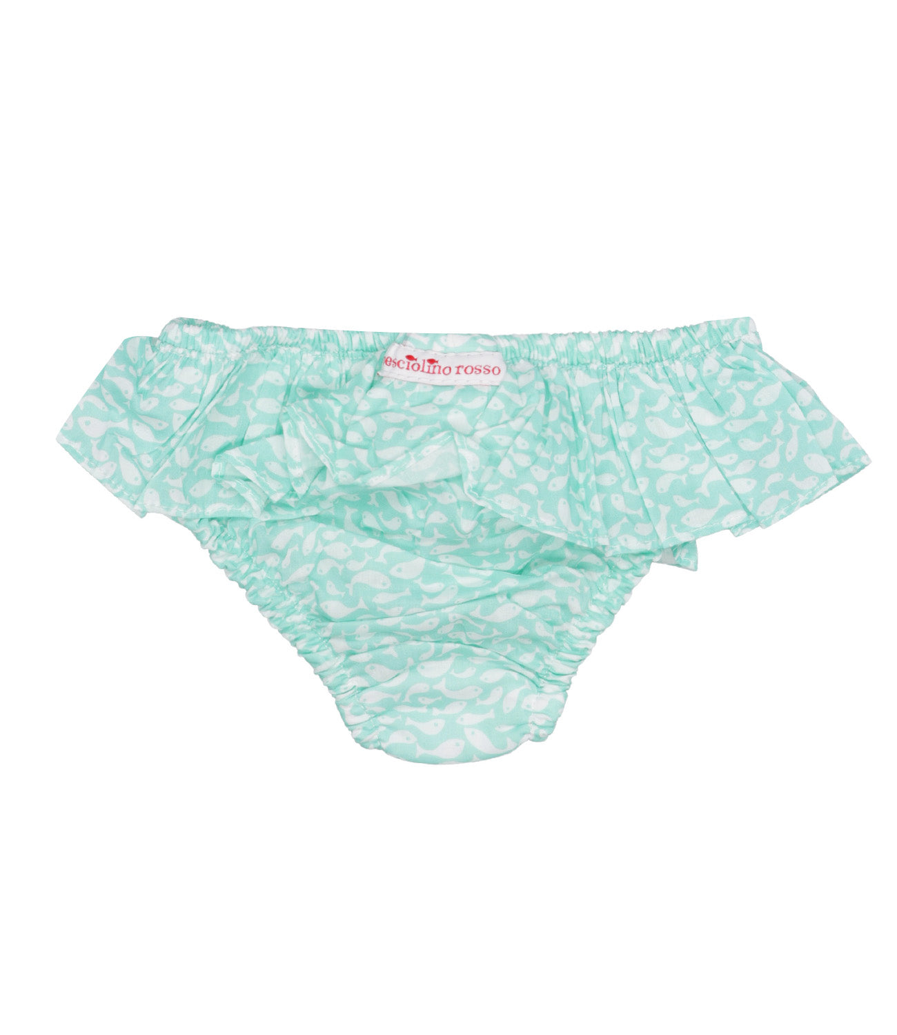 Pesciolino Rosso Beachwear | Costume Slip Verde Acqua