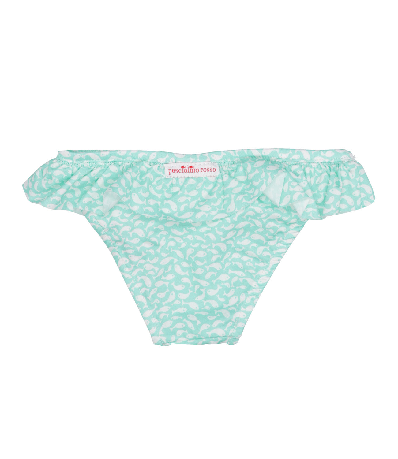 Pesciolino Rosso Beachwear | Costume Slip Verde Acqua