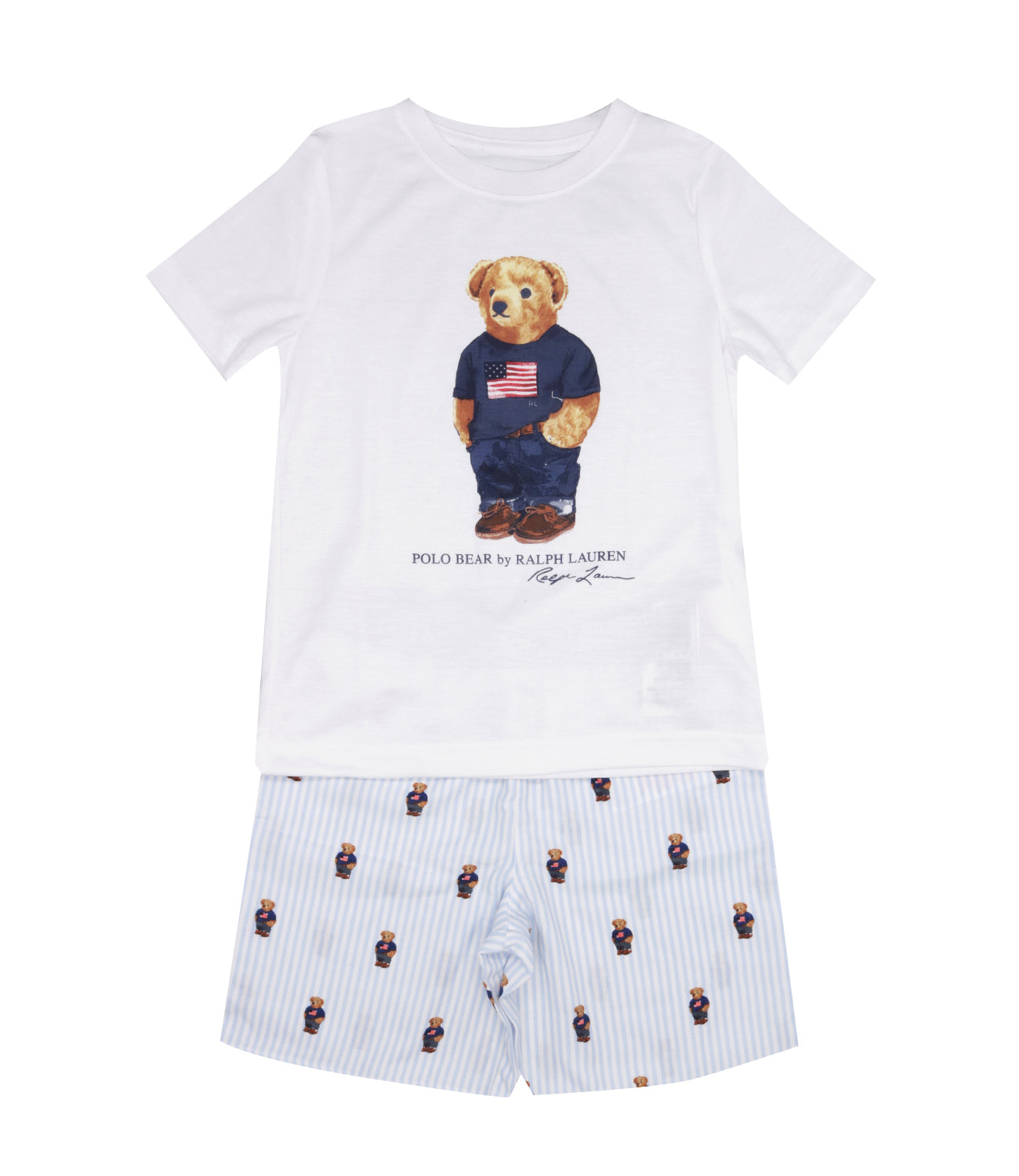 Ralph Lauren Childrenswear | Pigiama Bianco e Celeste