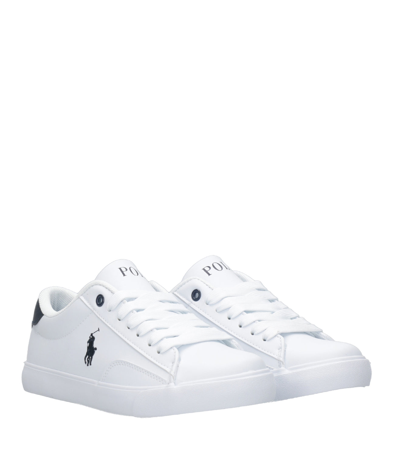 Ralph Lauren Childrenswear | Sneakers Theron V Bianco e Blu Navy