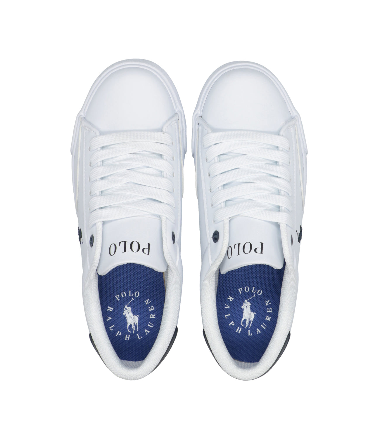 Ralph Lauren Childrenswear | Sneakers Theron V Bianco e Blu Navy