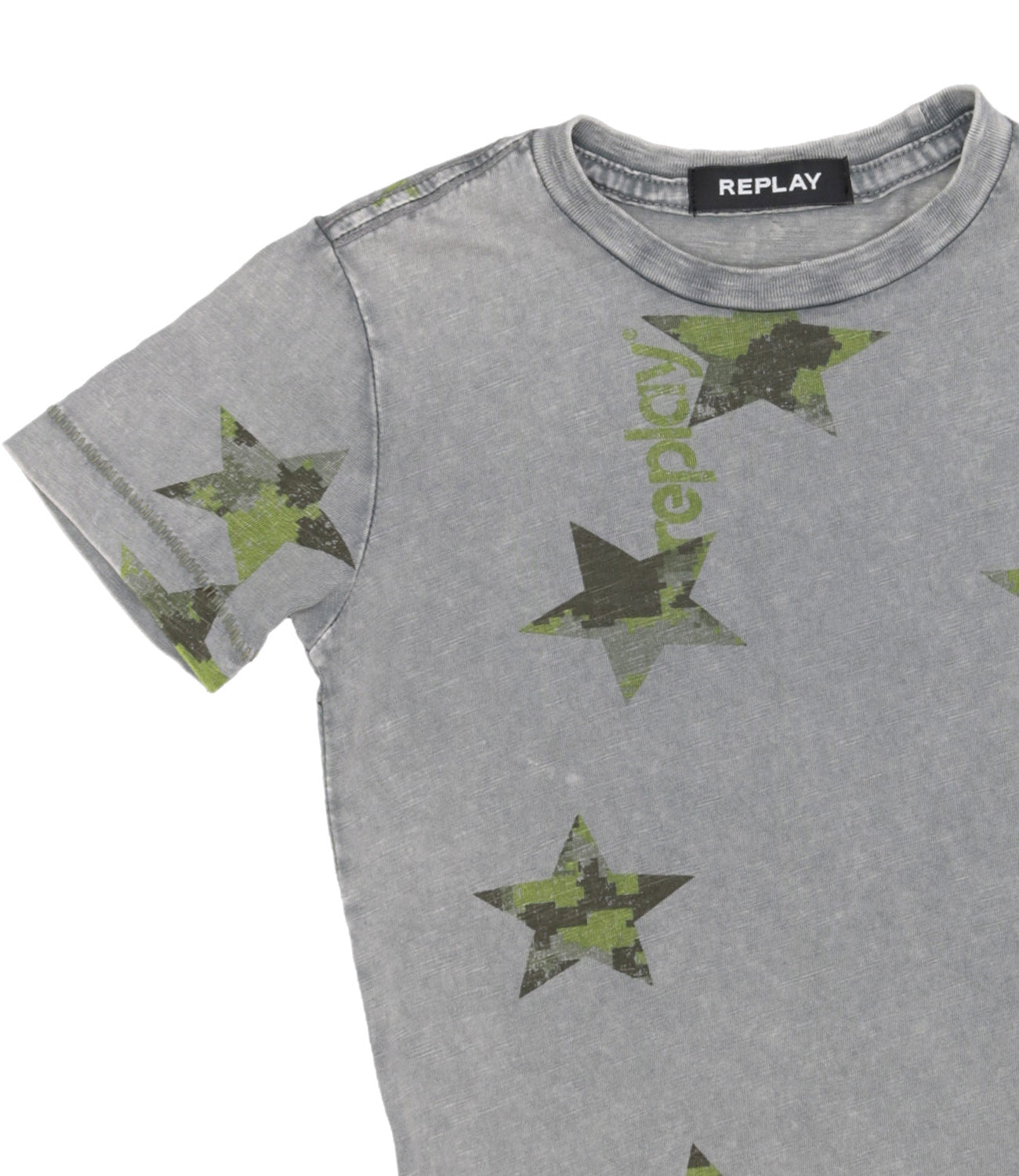 Replay & Sons Junior | Grey and Green T-Shirt