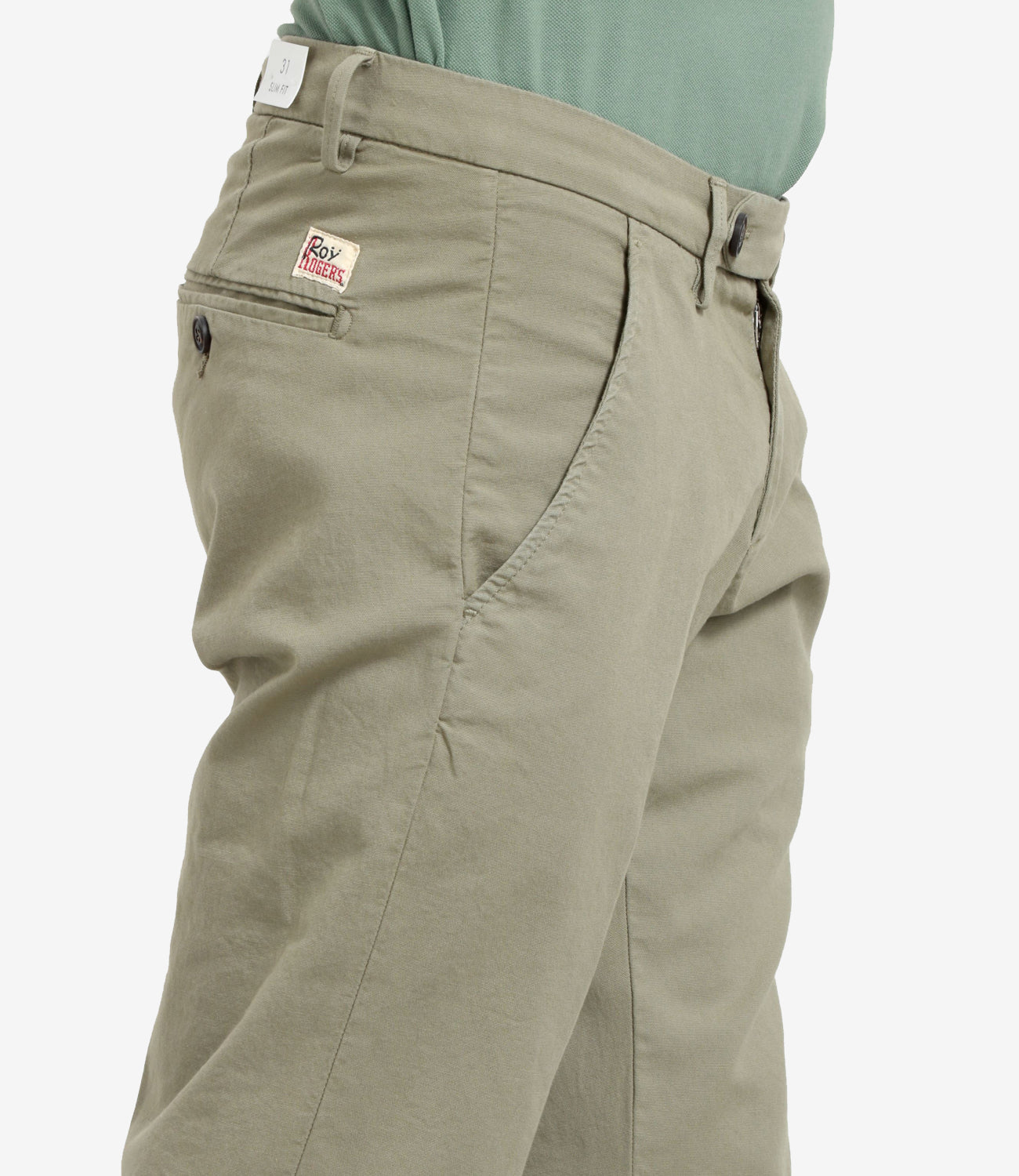 Roy Roger's | Pantalone New Rolf Verde Militare