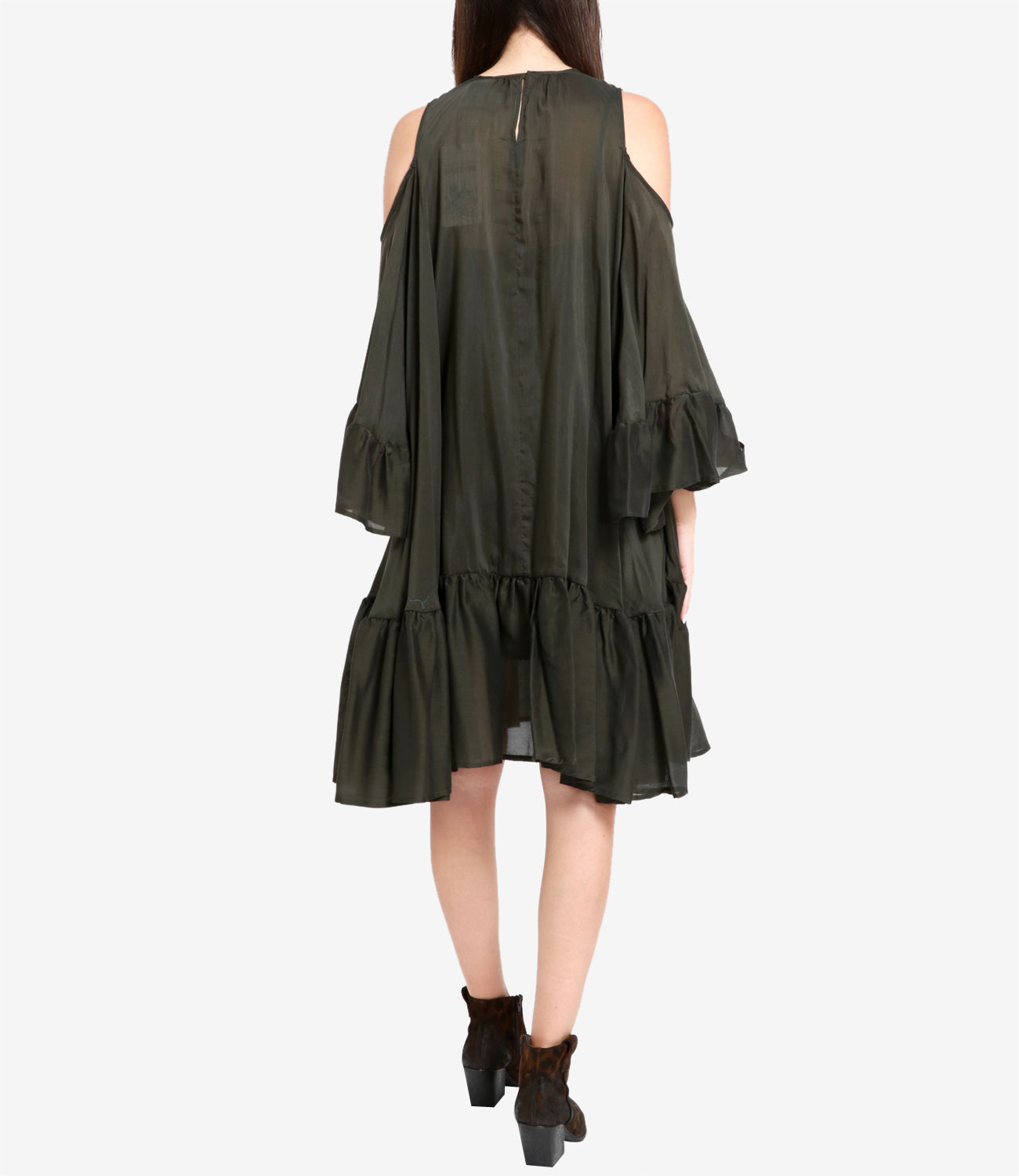 Semicouture | Military Green Marine Dress