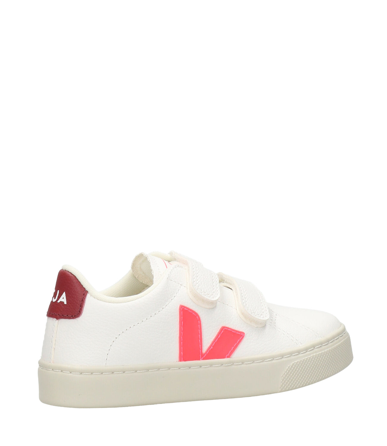 Veja Kids | Sneakers Chromefree Bianco, Rosa Fluo e Bordeaux