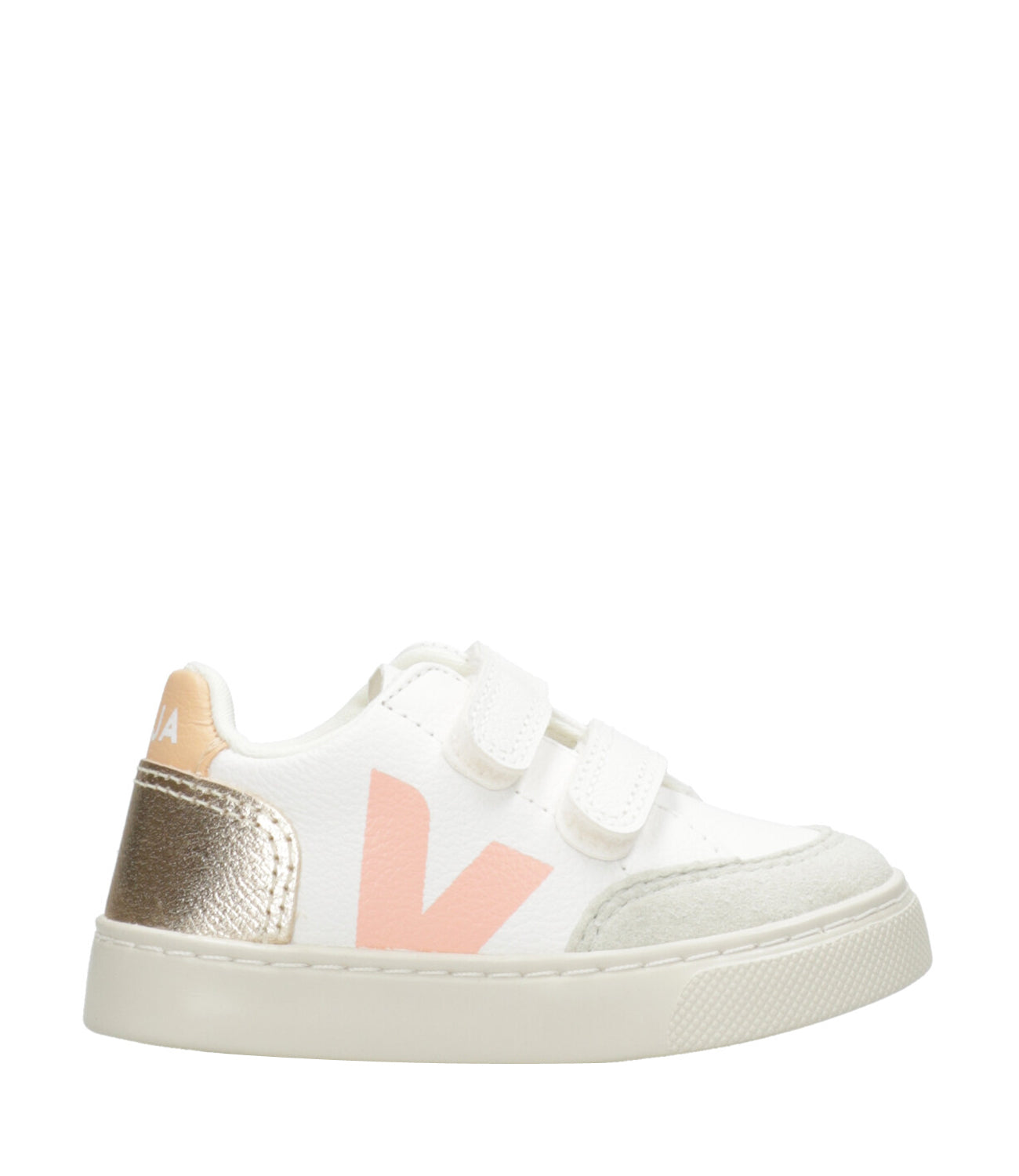 Veja Kids | Sneakers V-12 Bianco+Rosa+Platino