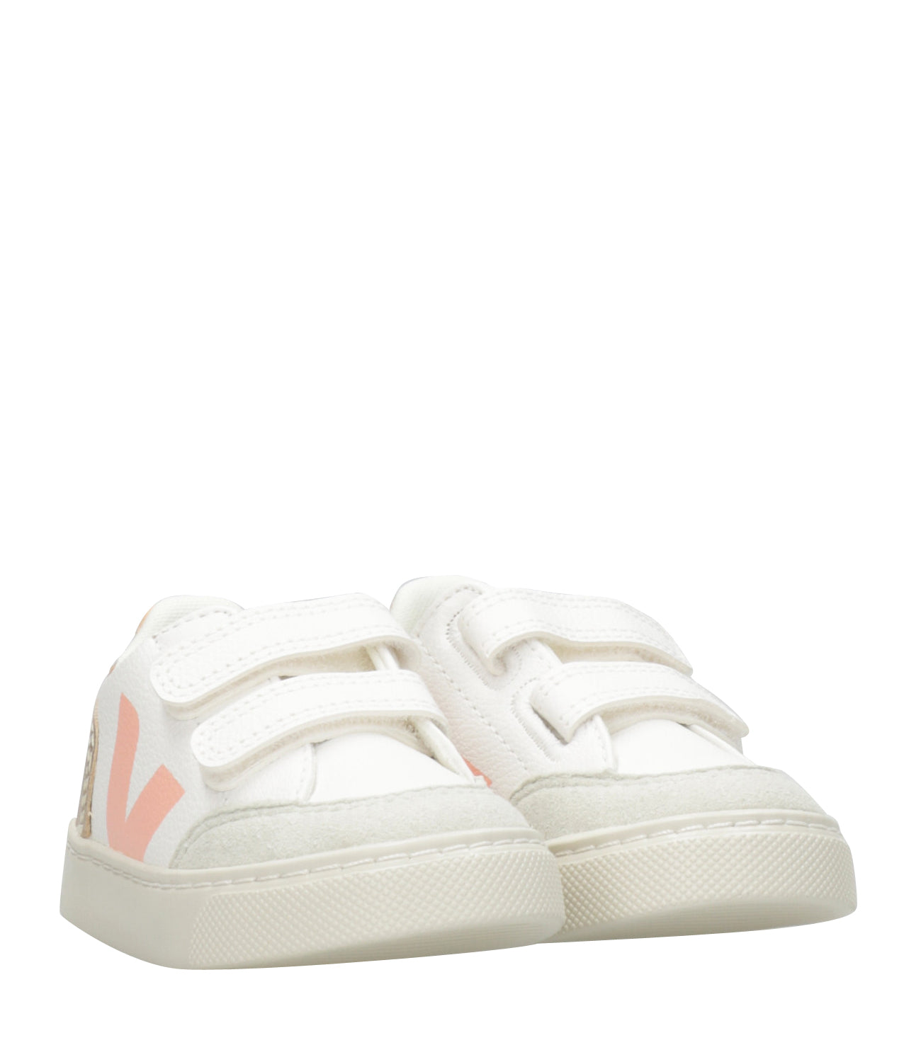 Veja Kids | Sneakers V-12 Bianco+Rosa+Platino