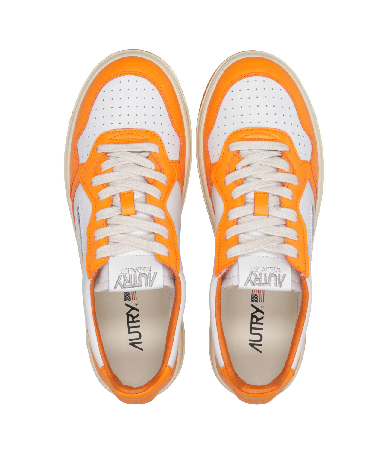 Autry | Sneaker Bianca e Arancio