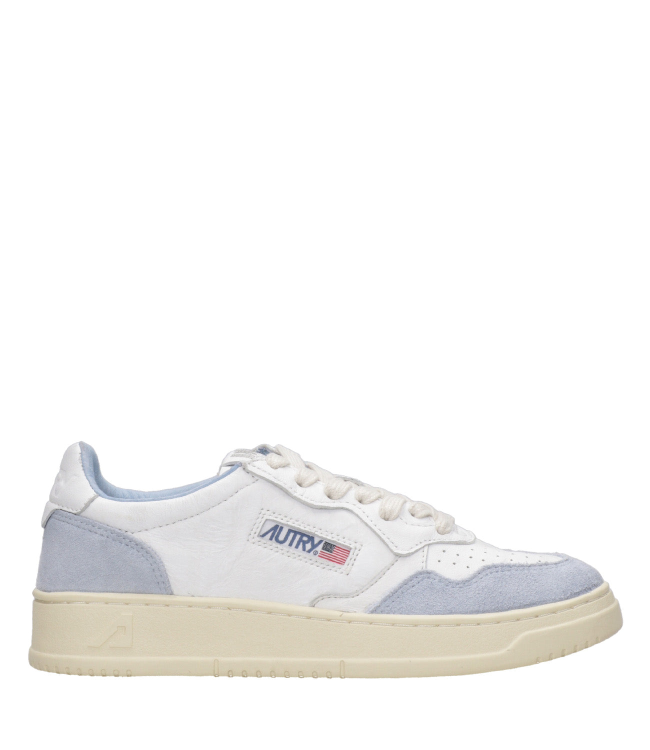 Autry | Sneakers Medalist Low Bianco e Celeste