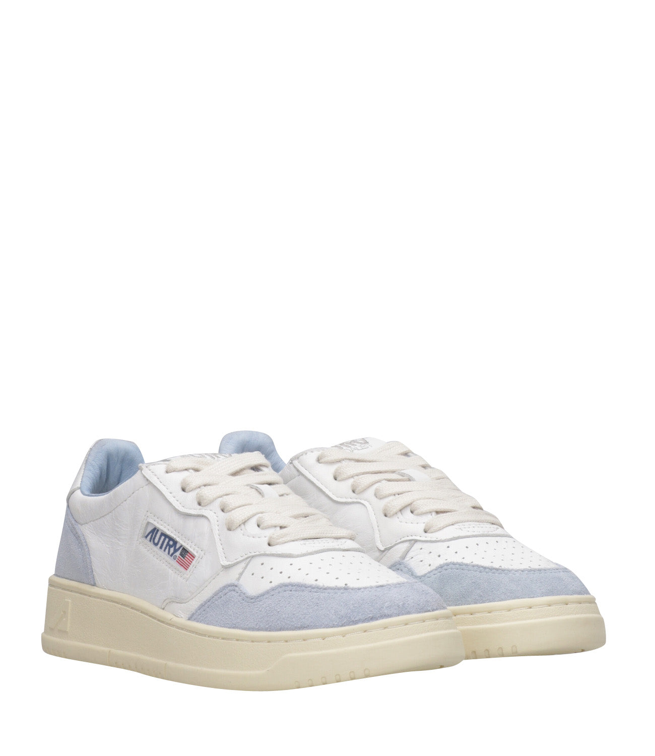 Autry | Sneakers Medalist Low Bianco e Celeste