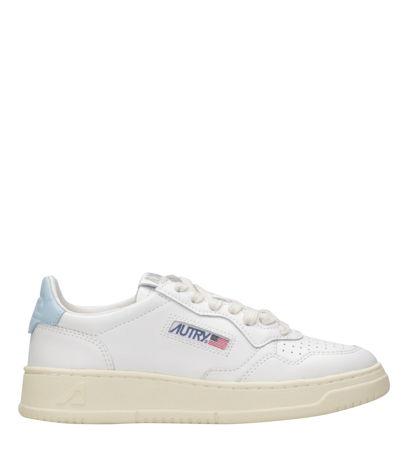 Autry | Sneakers Medalist Low Bianco e Celeste