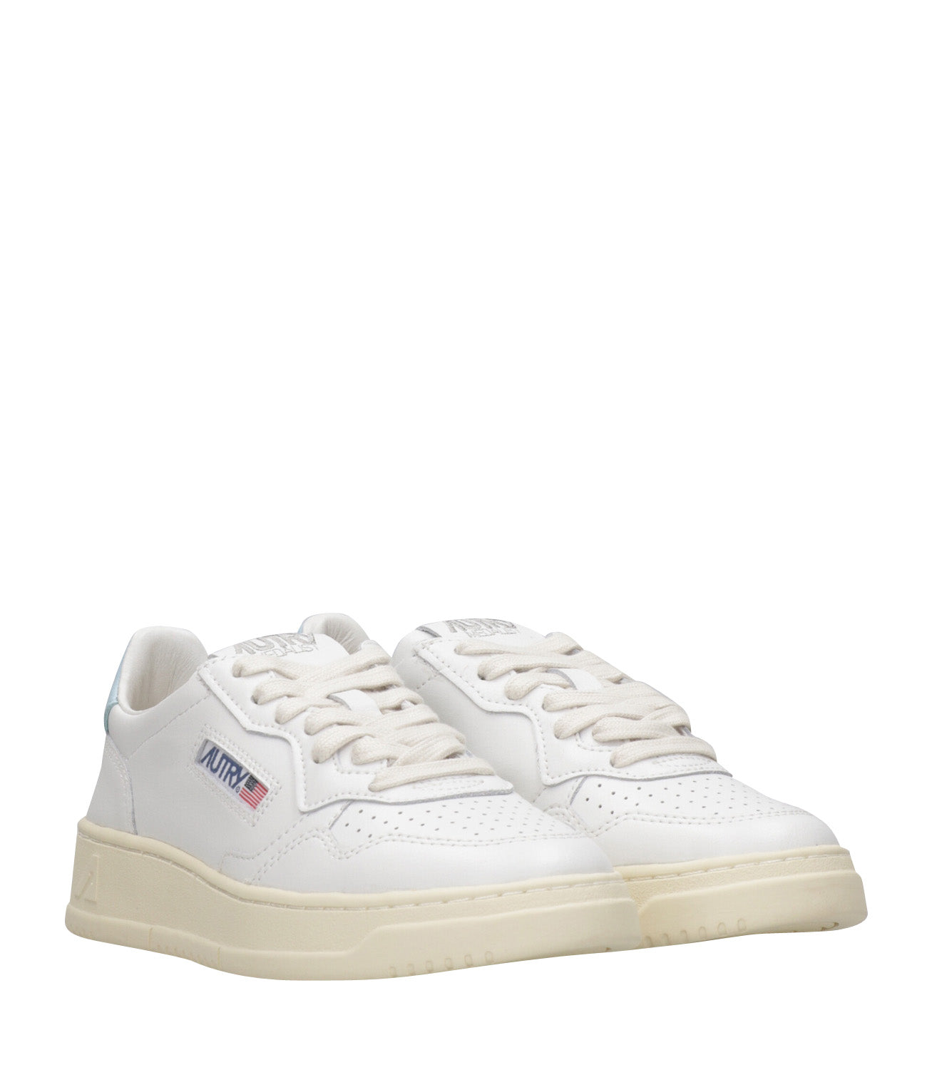 Autry | Sneakers Medalist Low Bianco e Celeste