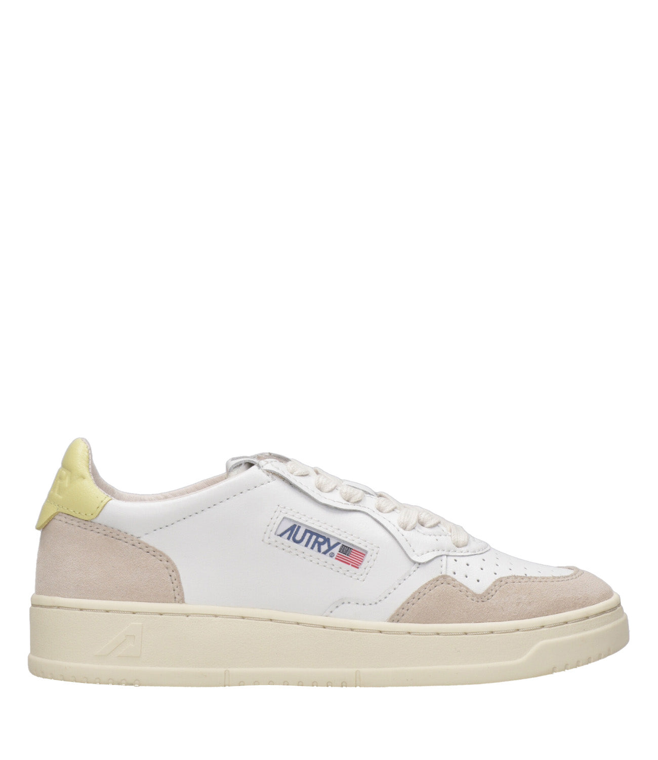 Autry | Sneakers Medalist Low Bianca e Gialla