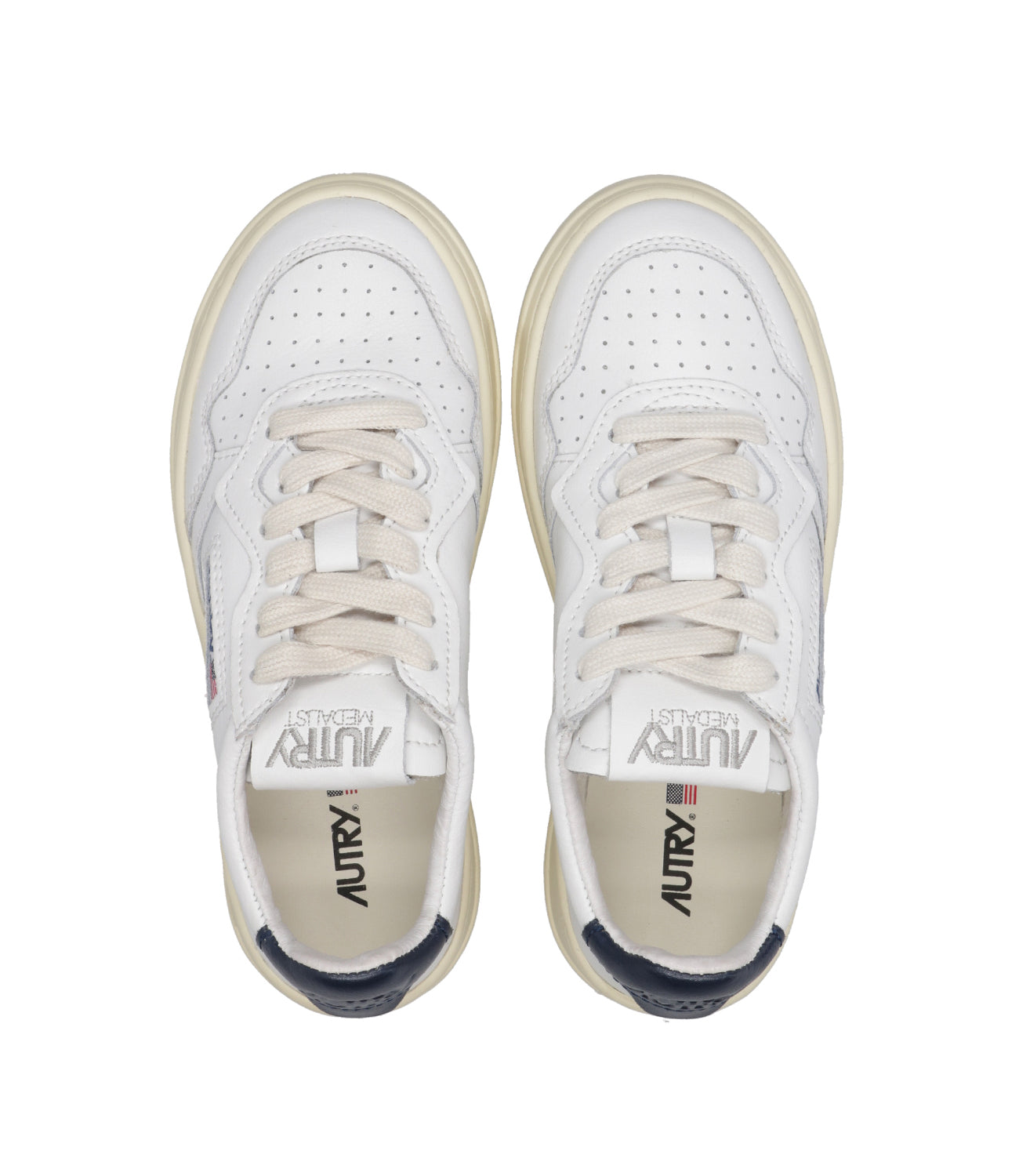 Autry Kids | Sneakers Medalist Low Bianca e Blu