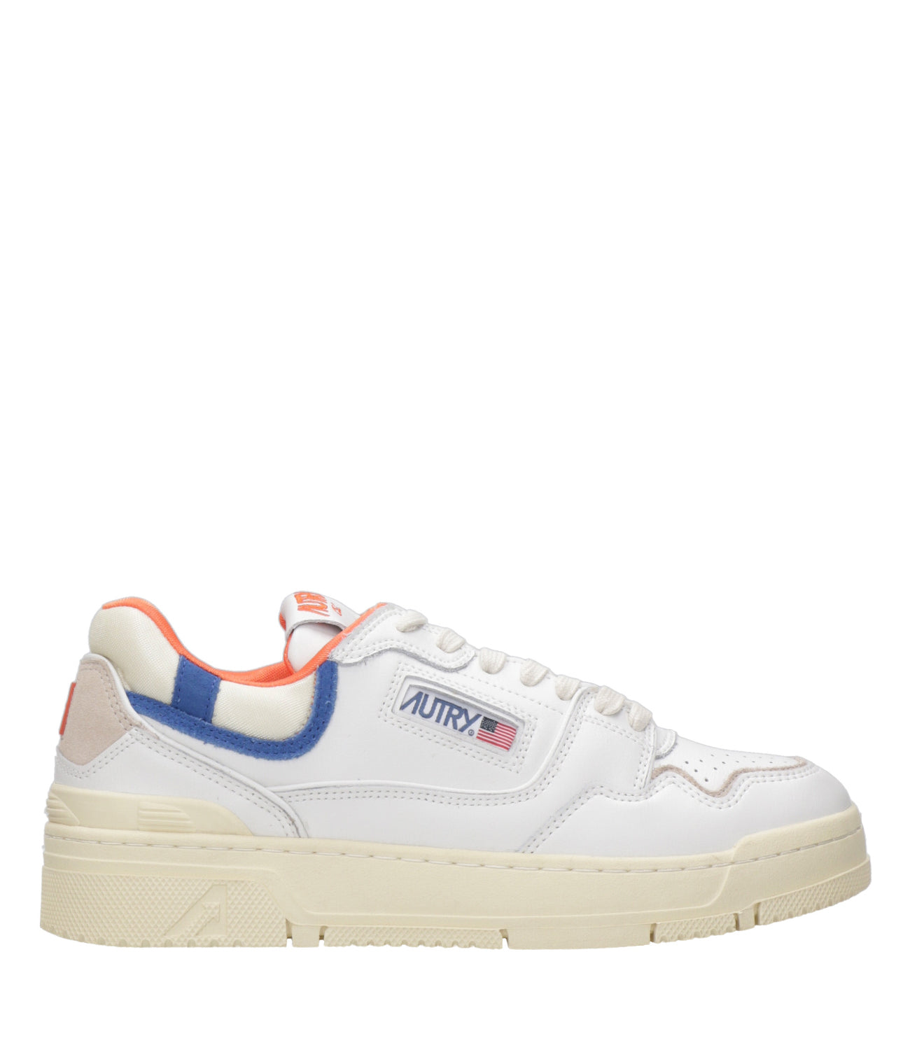 Autry | Sneakers Clc Bianco Arancio e Blu