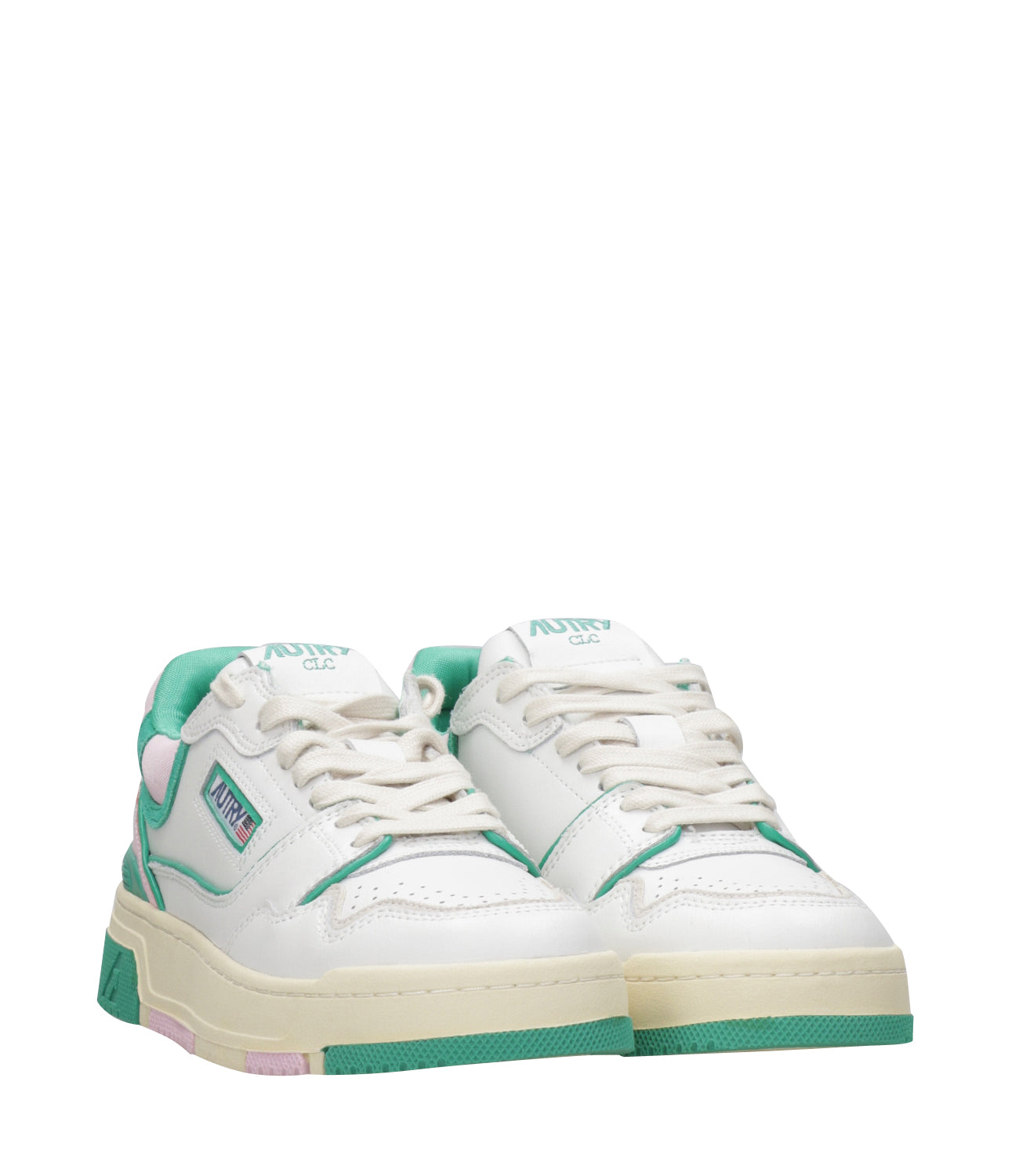 Autry | Sneakers Clc Bianco, Verde e Rosa