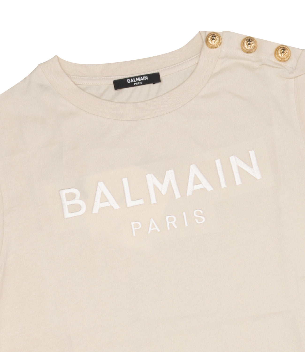 Balmain Kids | T-Shirt Crema e Bianca