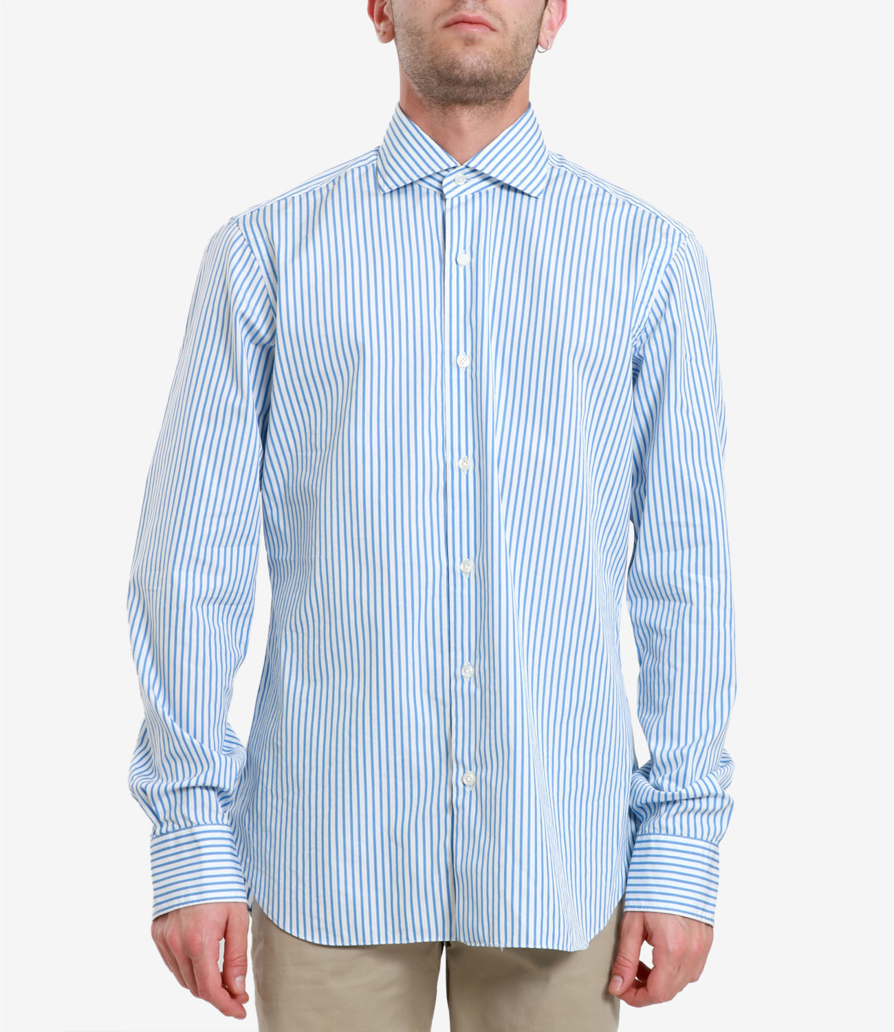 Beard | White and Light Blue Shirt