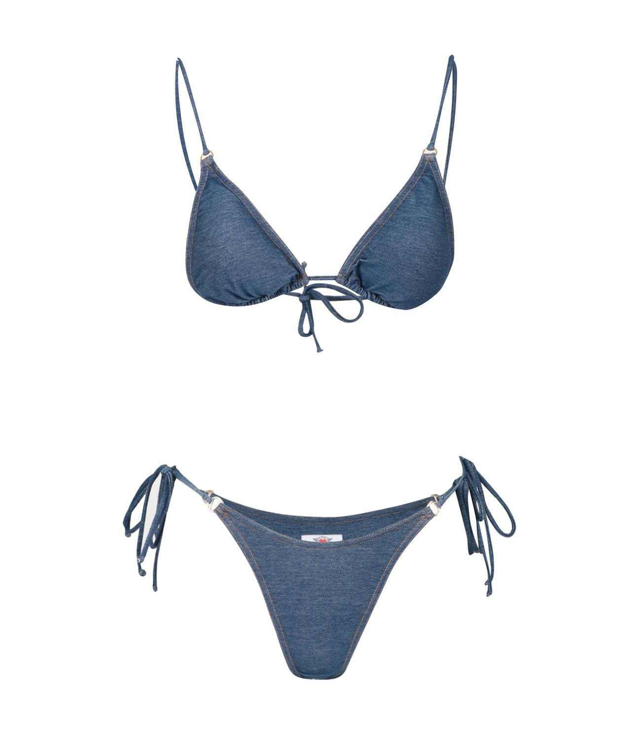 Bikini Lovers | Bikini Swimsuit Cindy Triangle Denim