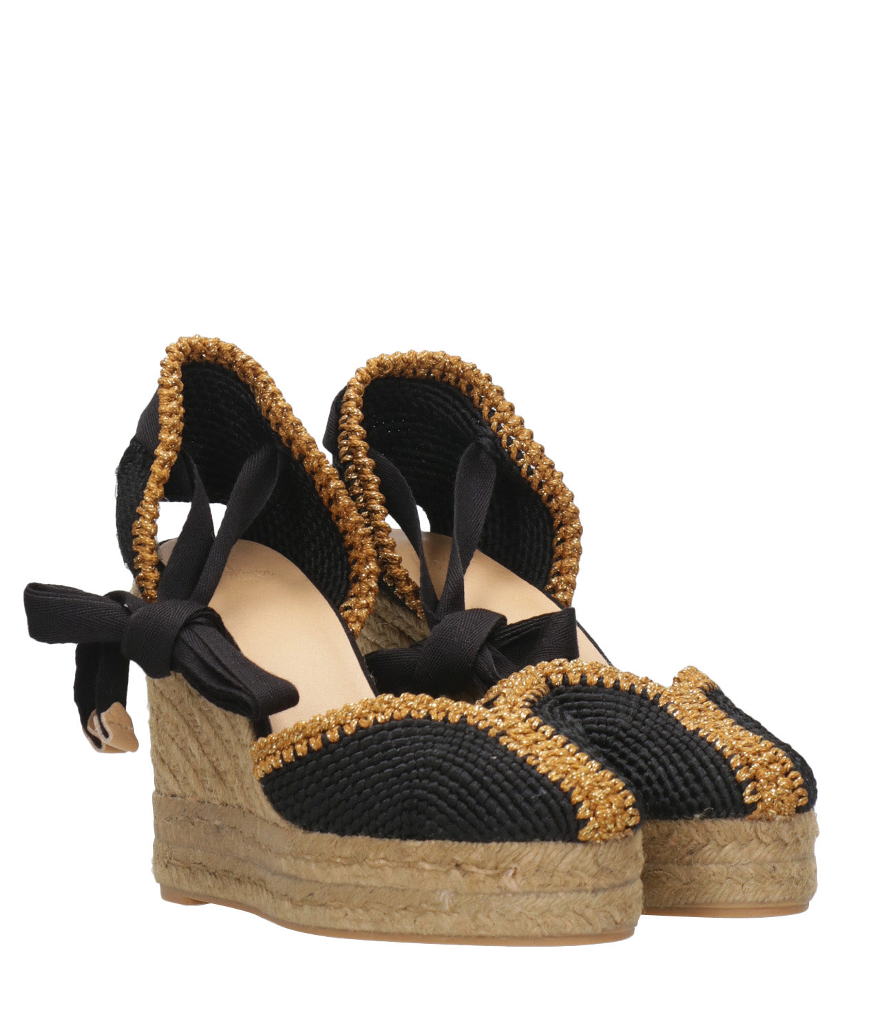 Castaner | Sandal Coeur Black and Gold