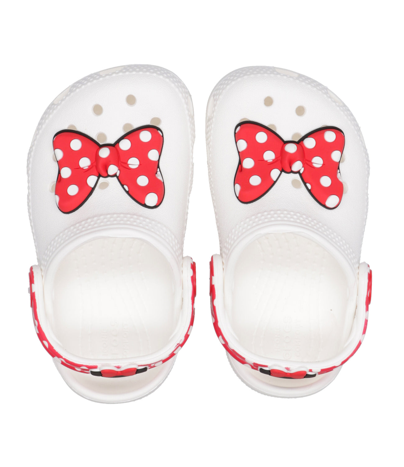 Crocs Kids | Classic Minnie Mouse Clog White and Red Sabot