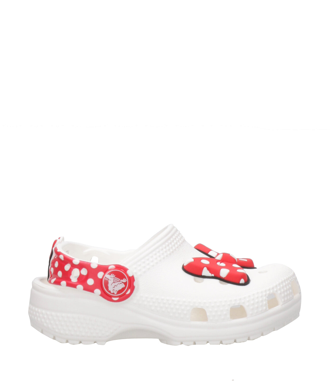 Crocs Kids | Classic Minnie Mouse Clog White and Red Sabot