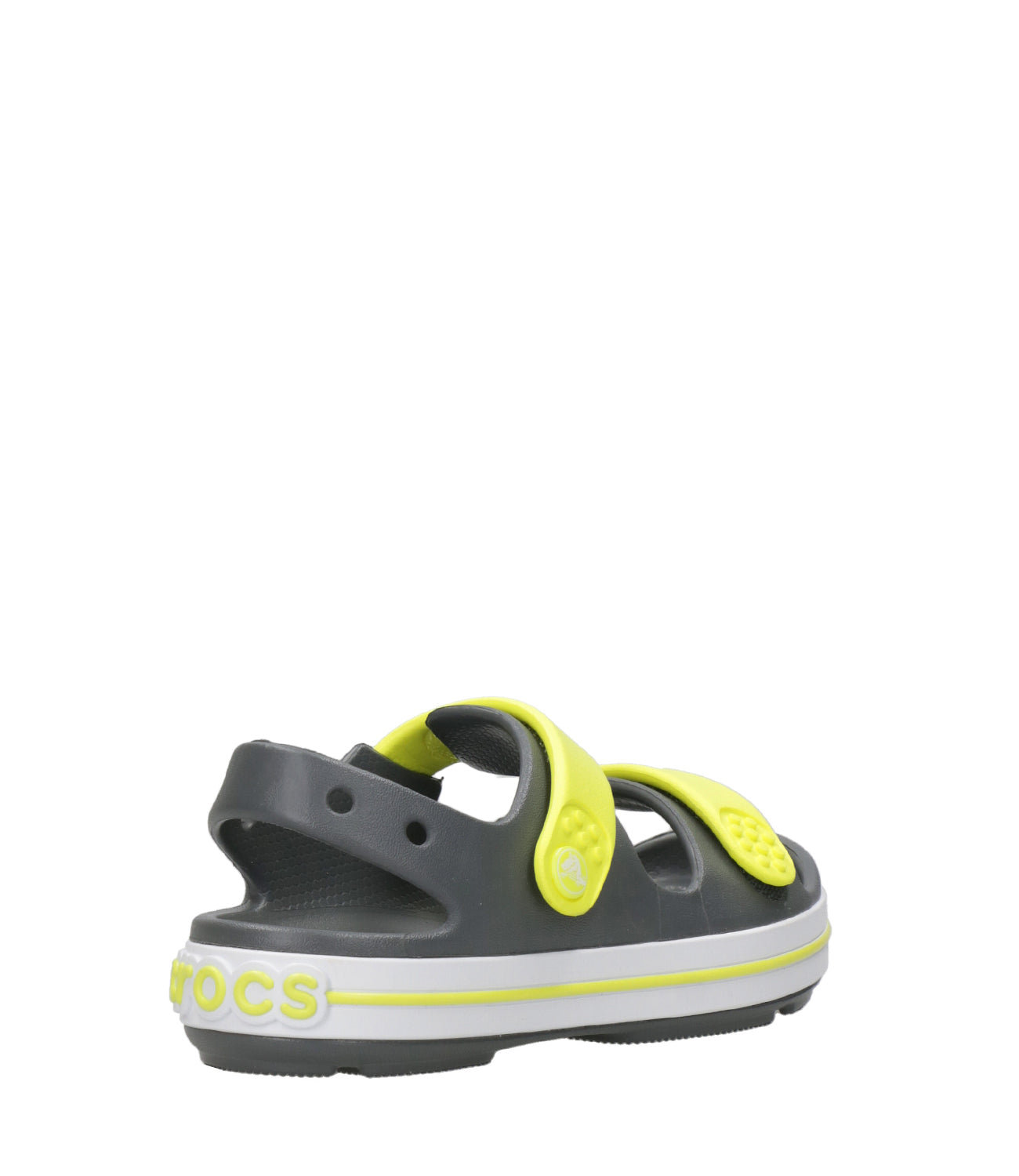 Crocs Kids | Crocband Cruiser Sandal Grey and Fluorescent Yellow