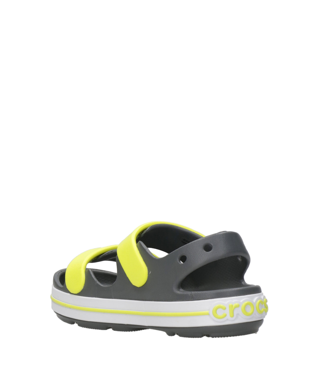 Crocs Kids | Crocband Cruiser Sandal Grey and Fluorescent Yellow