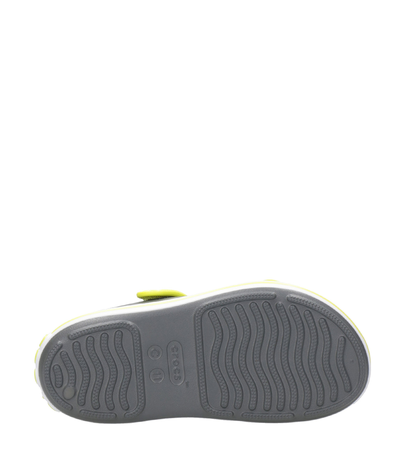 Crocs Kids | Crocband Cruiser Sandal Grey and Fluorescent Yellow