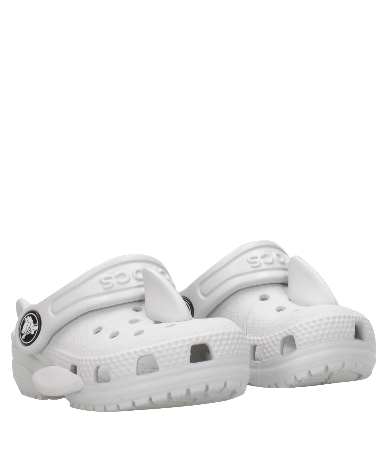 Crocs Kids | Sabot Classic Shark Clog Grigio Chiaro