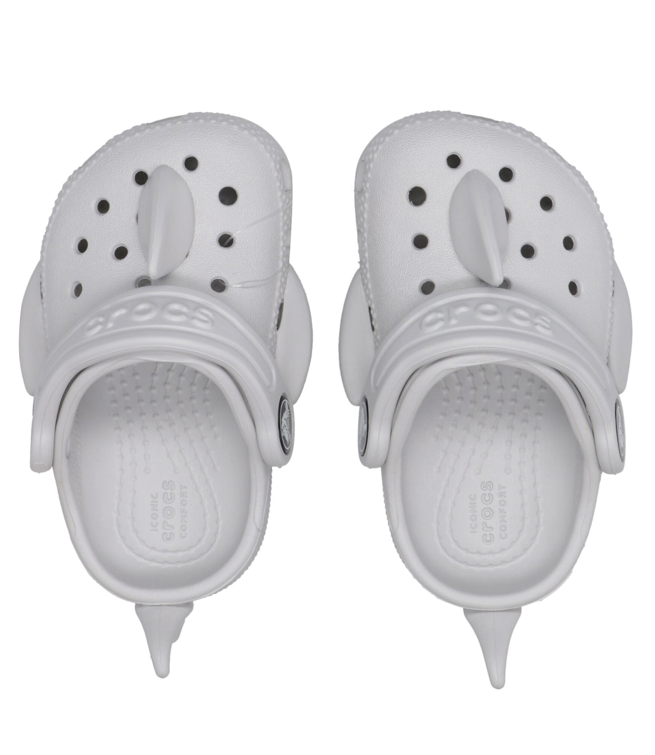 Crocs Kids | Sabot Classic Shark Clog Grigio Chiaro