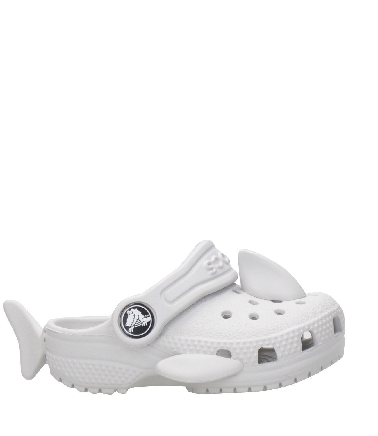 Crocs Kids | Sabot Classic Shark Clog Grigio Chiaro