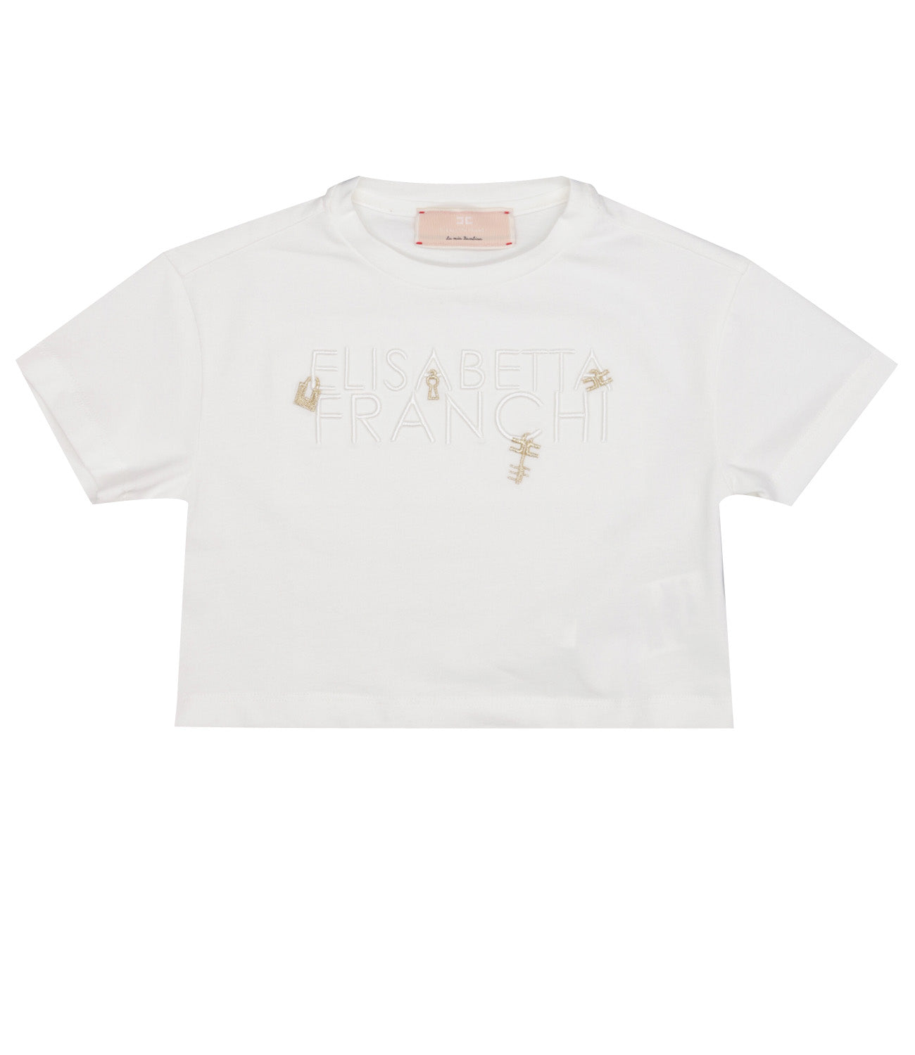 Elisabetta Franchi La Mia Bambina | T-Shirt Panna