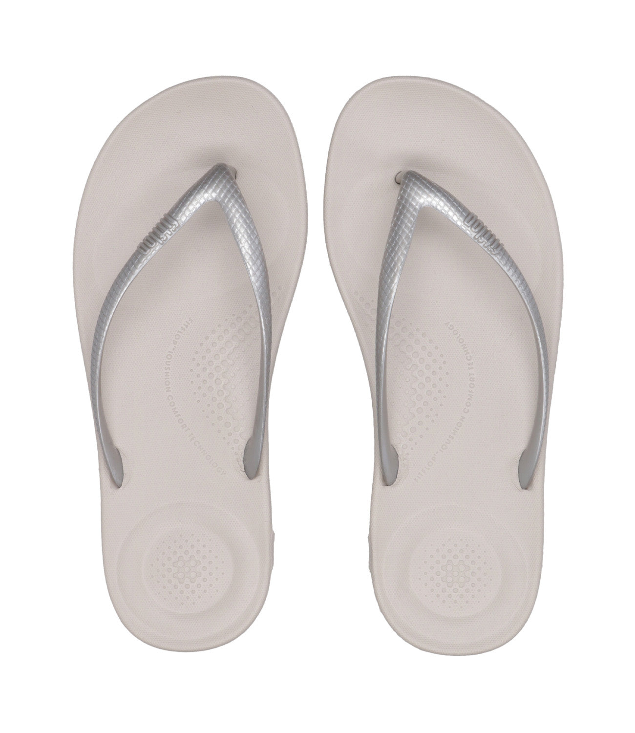 Fitflop | Inqushion Silver Flip Flops