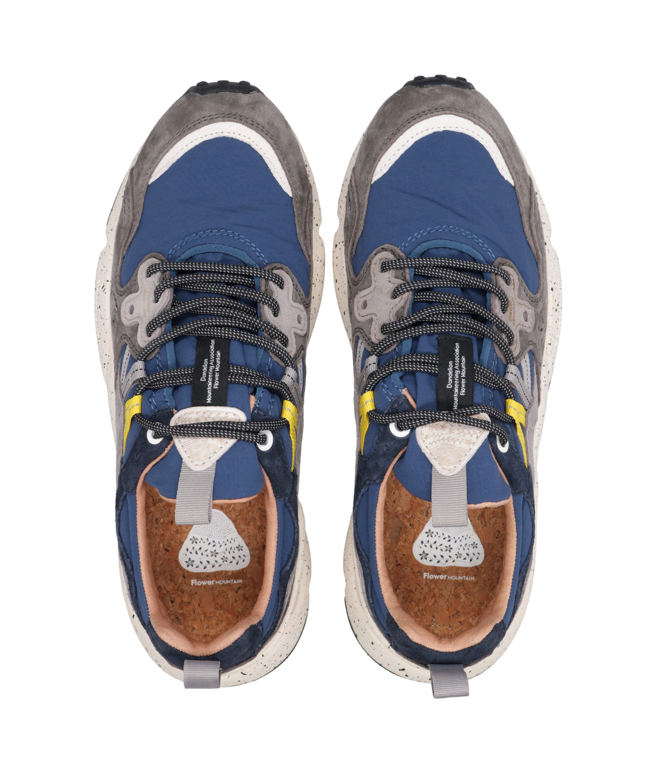 Flower Mountain | Grey and Navy Blue Sneakers