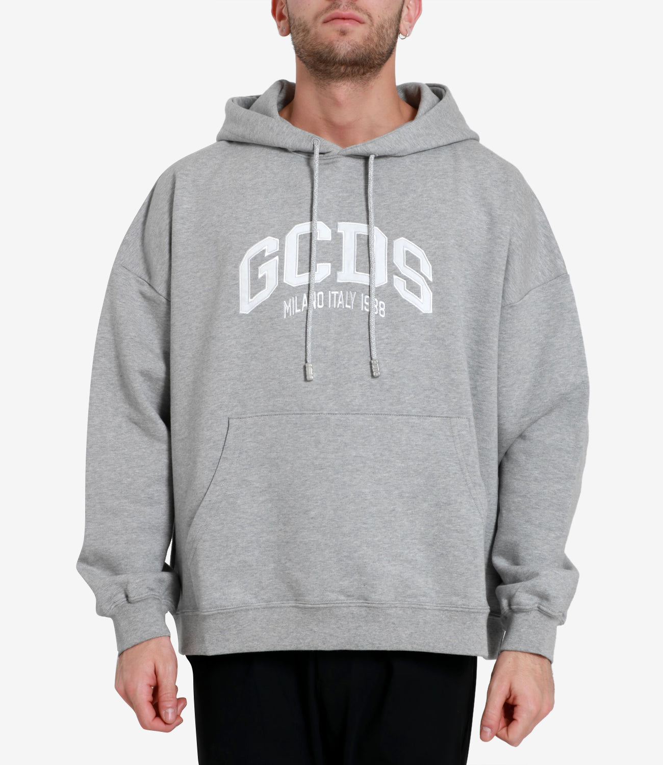 GCDS | Felpa Logo Loose Grigia