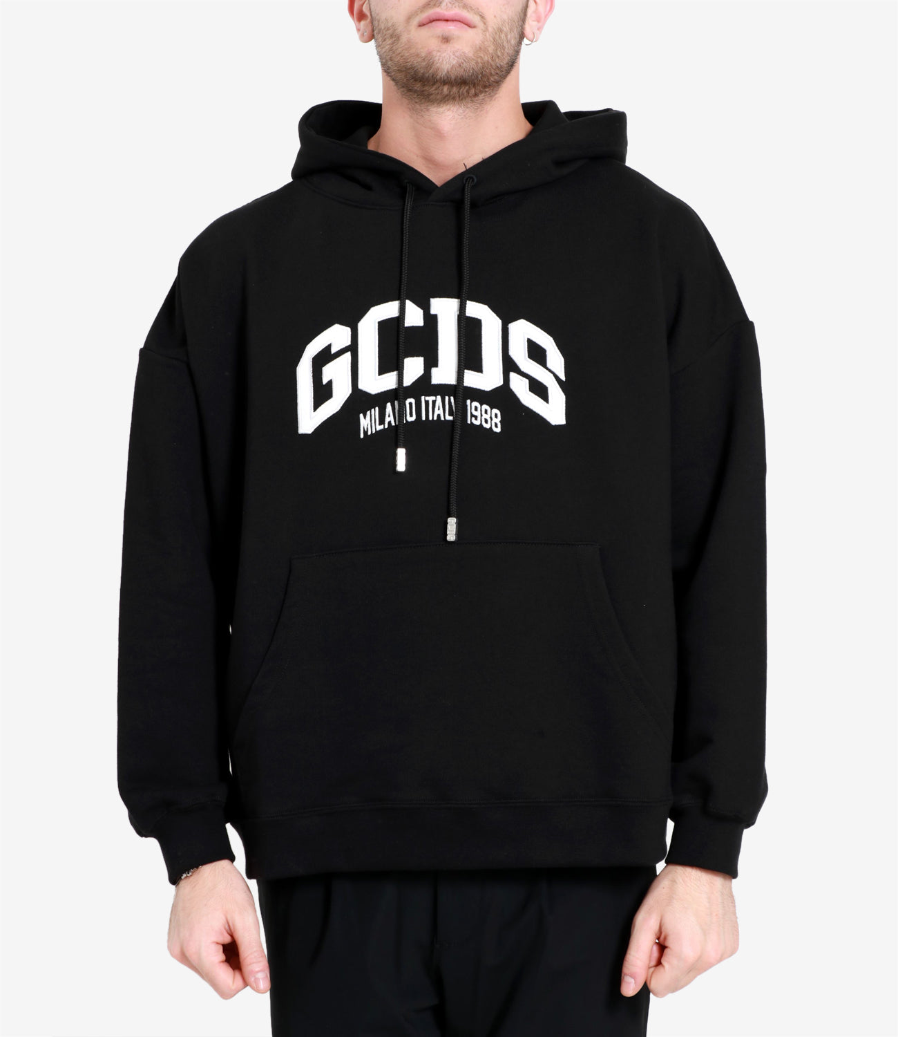 GCDS | Felpa Logo Loose Nera