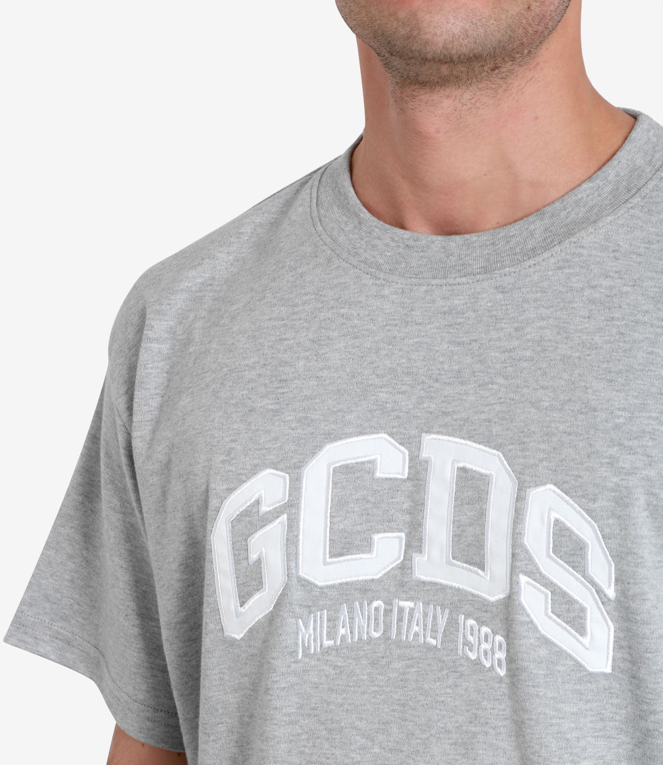 GCDS | Grey Loose Logo T-Shirt