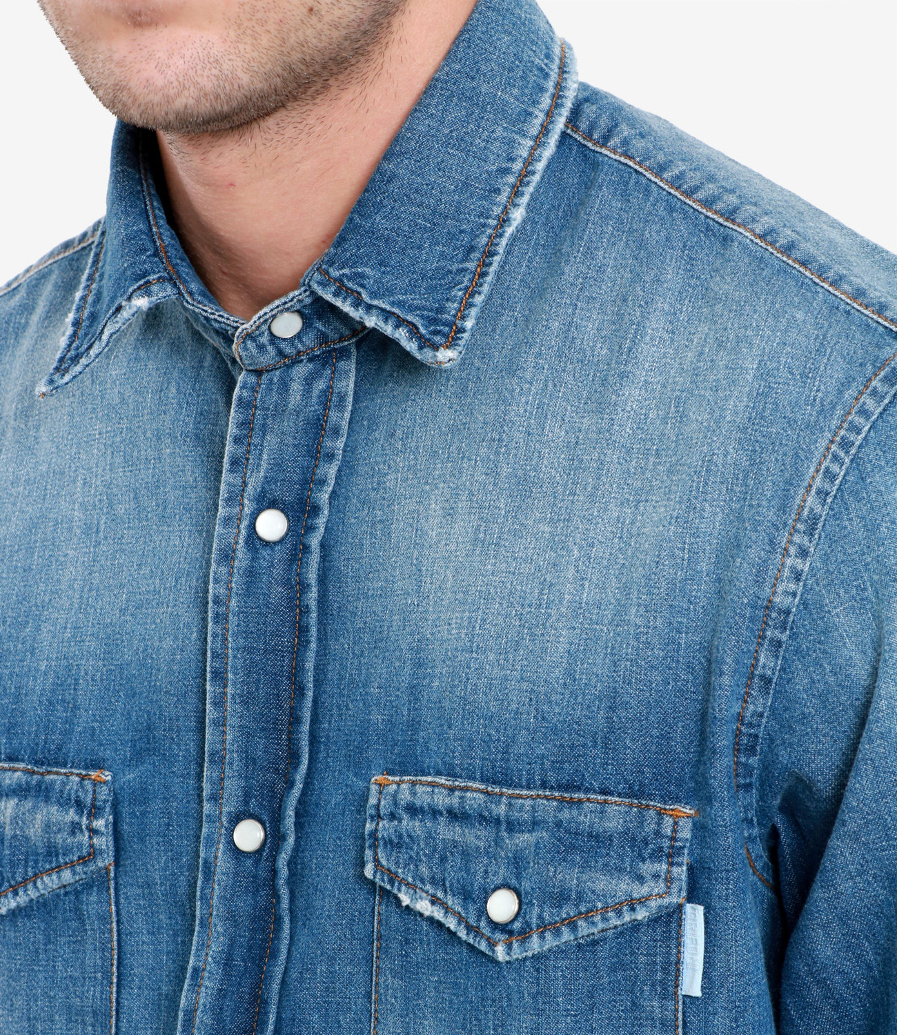 Grifoni | Camicia Denim Medio