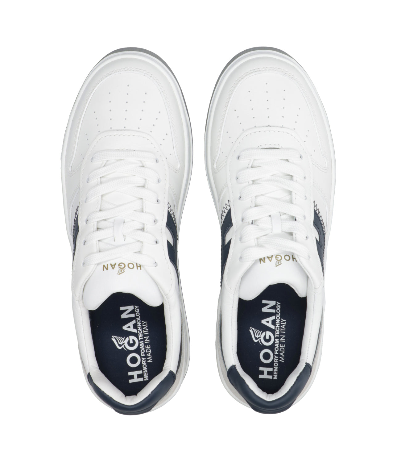 Hogan | Sneakers H630 White, Blue and Grey