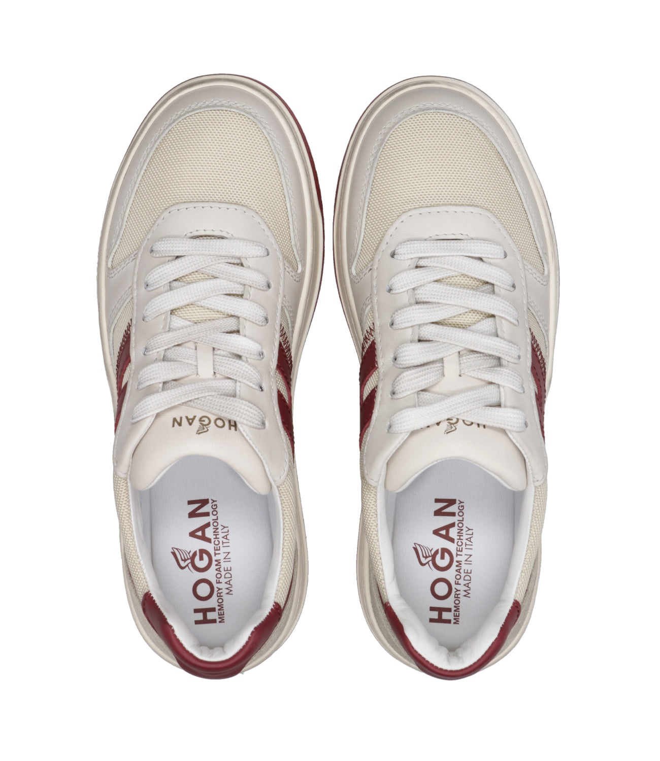 Hogan | Sneakers H630 Beige e Rosso