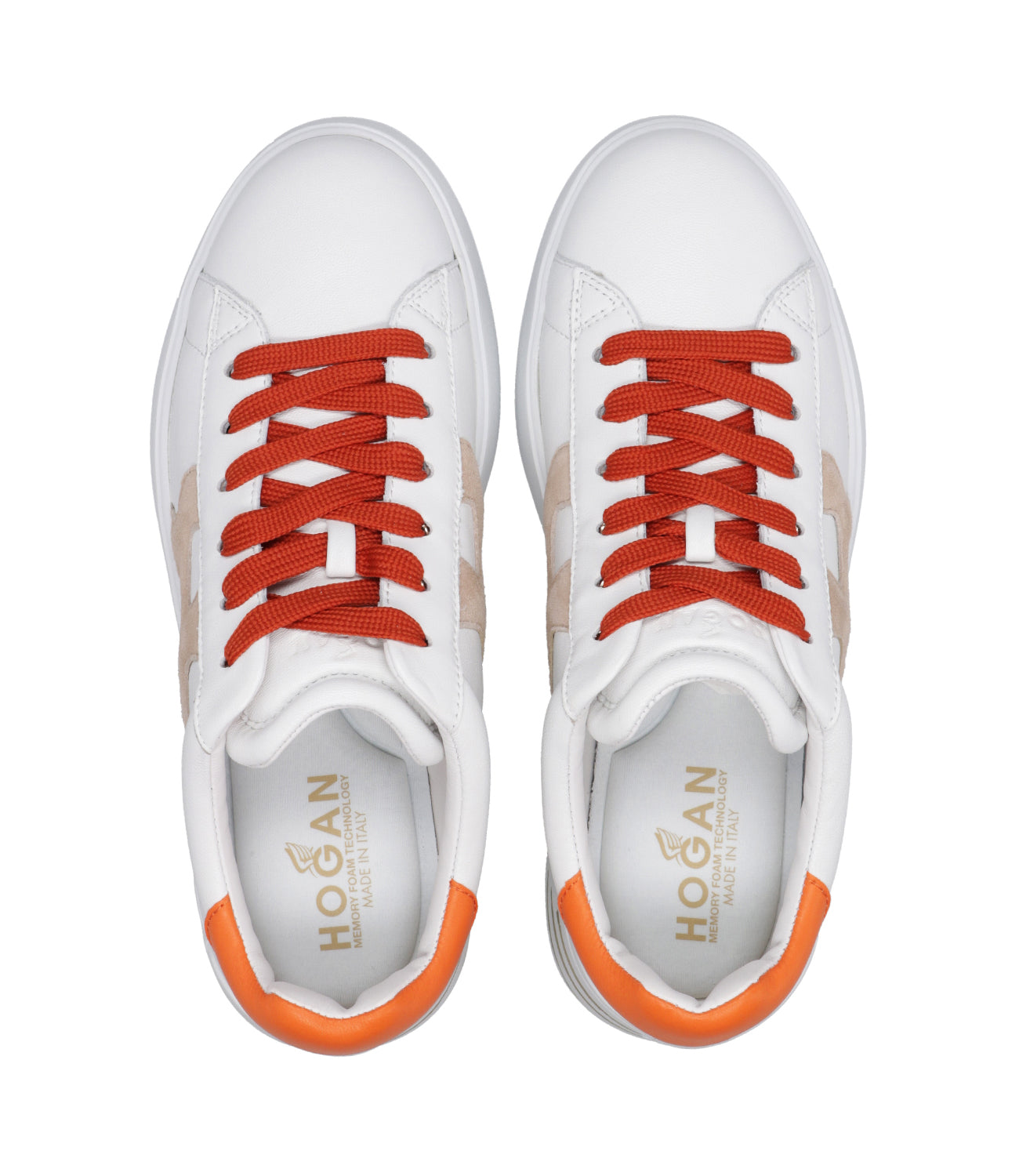 Hogan | Sneakers Rebel Bianco e Arancio