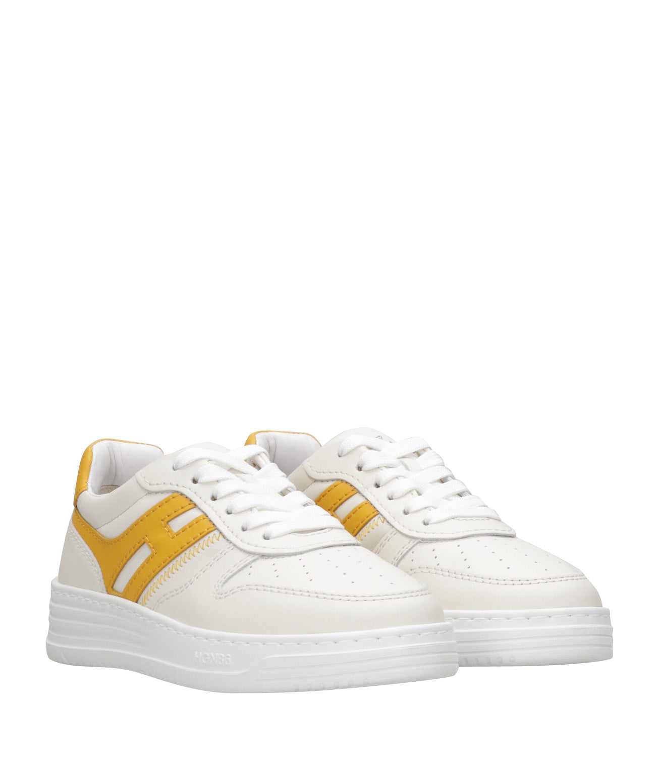 Hogan | Sneakers H630 Lace-up White and Yellow