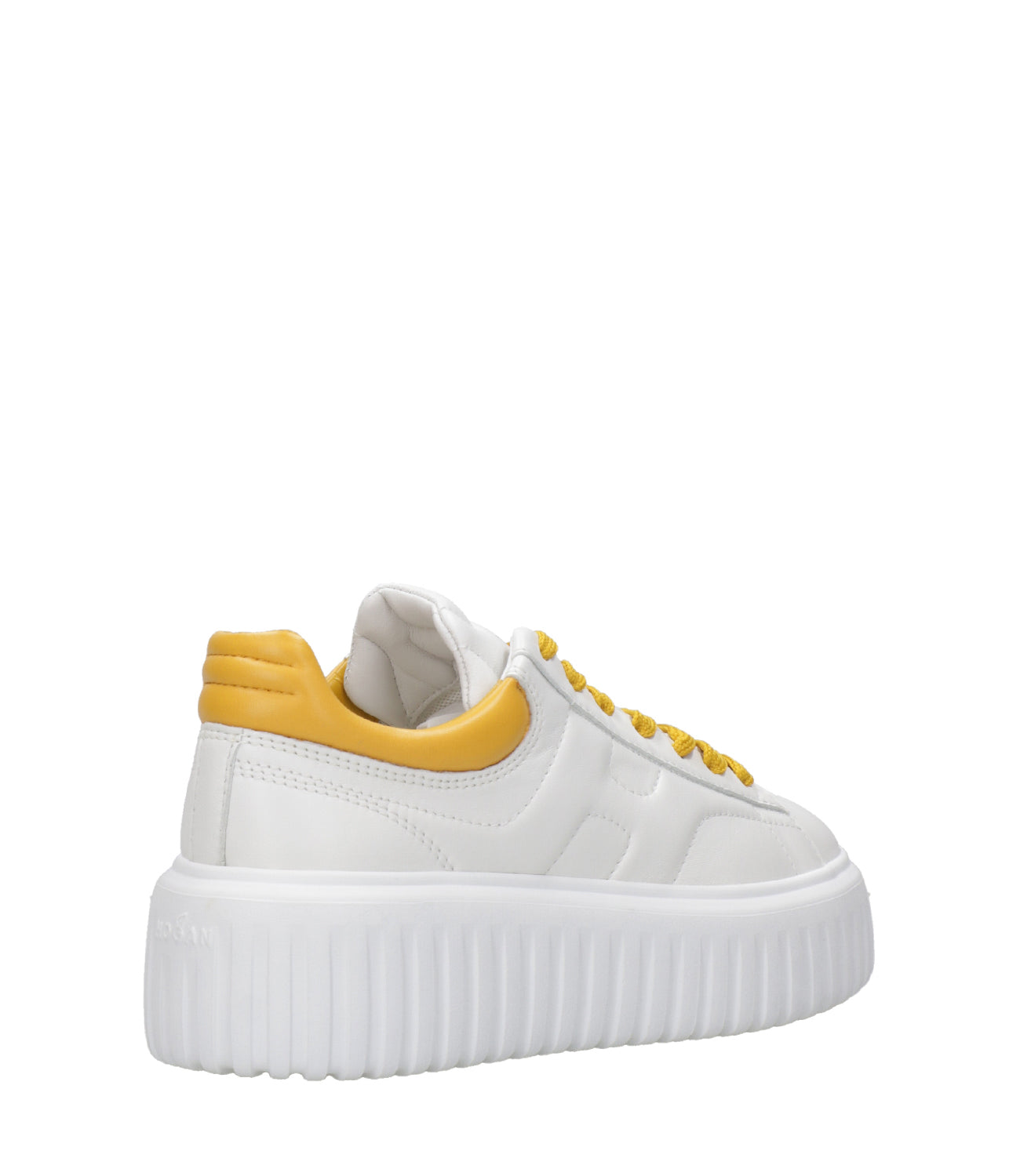 Hogan | Sneakers H-Stripes Allacciato Bianco e Giallo