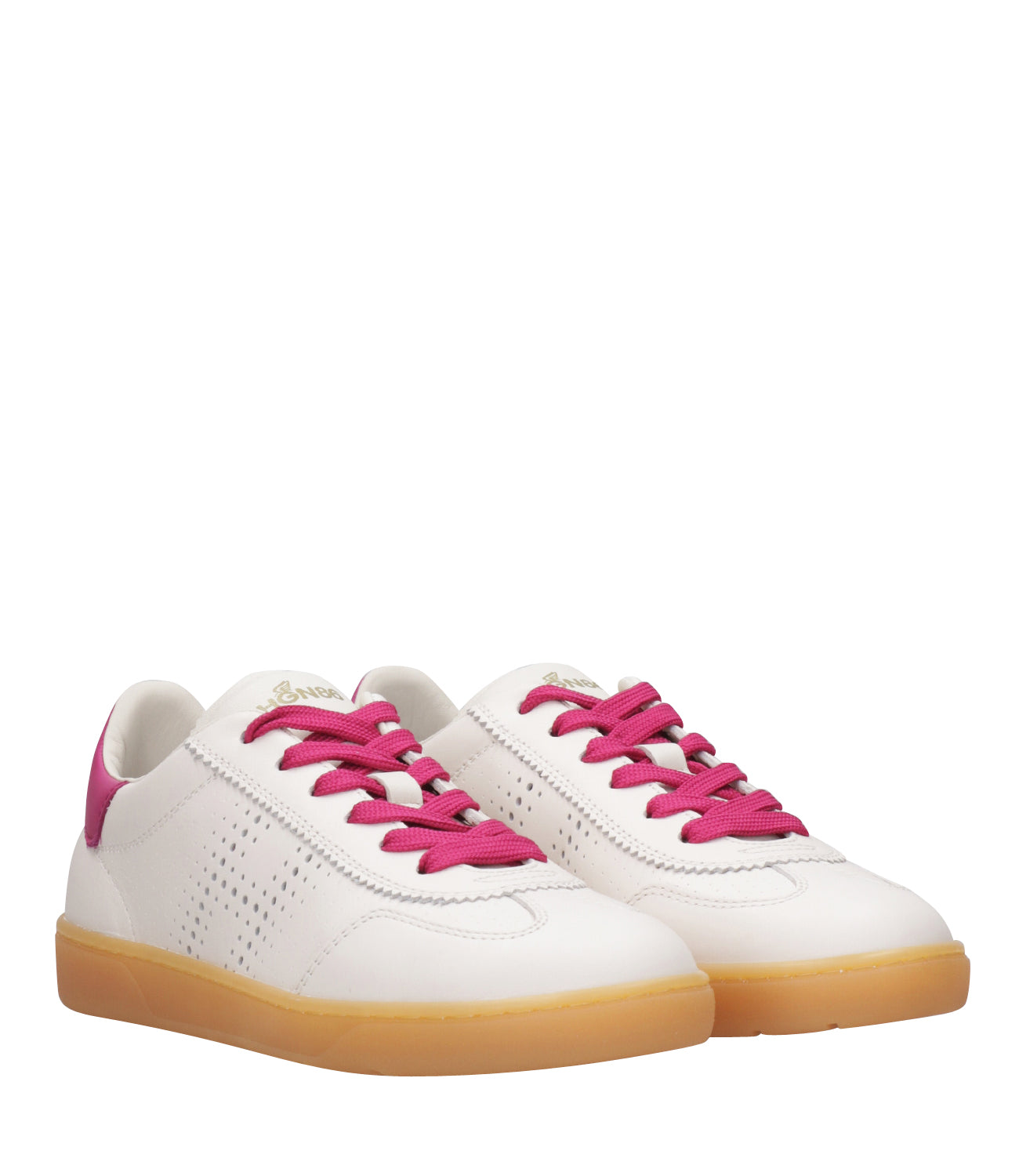 Hogan | Cool Sneakers White and Fuxia